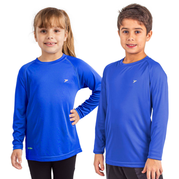 04429RO | CAMISETA FATOR DE PROTEÇÃO UV 50+ INFANTIL 4 MANGA LONGA Tamanho: PP (6/7 anos), P (8/9 anos) M (9/10 anos), G